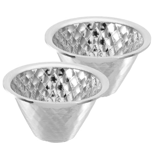Kichvoe Flashlight Accessory Kit Replacement 2pcs Aluminum Silver Finish Focused Beam for Emergency Lighting Indoor Lamp Bulb
