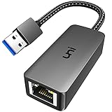 uni USB Ethernet Adapter 1000Mbps, USB 3.0 auf LAN Adapter aus Aluminium, Netzwerkadapter für PC, Laptop, Windows 10/8.1/8/7, XP, Vista, Mac/Linux usw.