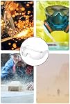 MINZHI 8 pieces Safety Glasses, ClearEyeProtectionGlasses, EyeProtection, SafetyProtectiveGlasses, Eye Protection for Women Men, Clear Lens Safety Goggles, Protective Eyewear, eye protection