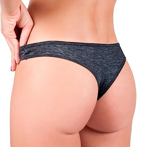 Kit com 10 Calcinhas Modelo Tanga de Algodão (Colors, GG)