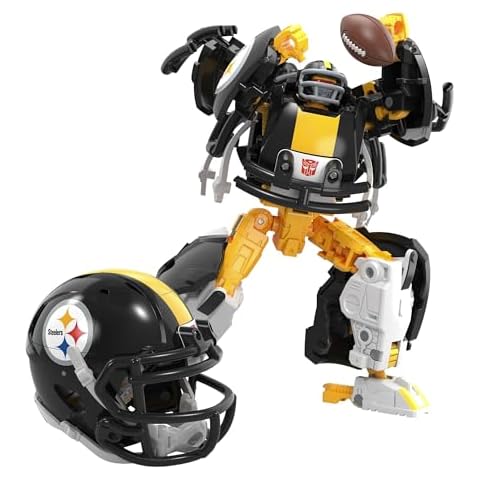Transformers NFL Pittsburgh Steelers Steelsmash 5.5-Inch Action Figure Changes Cover