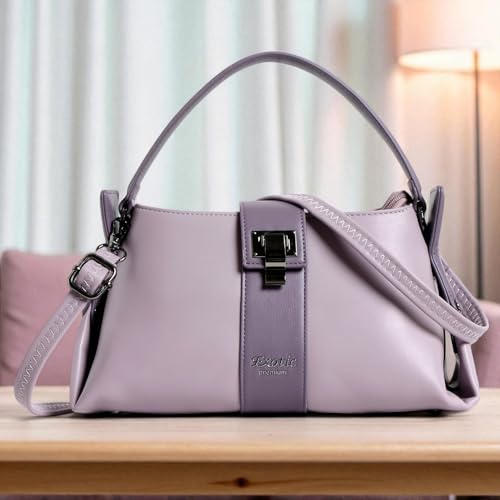 Image of EXOTIC Premium Stylish Dual Tone Elegant Buckle Hand & Sling Bag - Cruise Couture Collection