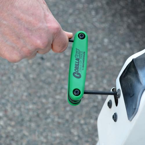 Image of Bondhus 12632 GorillaGrip, Set of 8 Star Fold-up Keys, sizes T6-T25