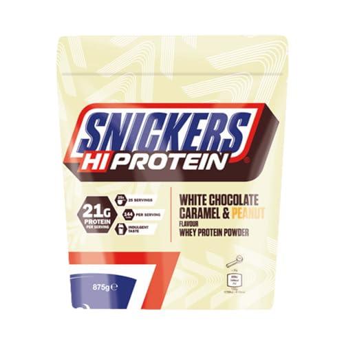 Snickers White Protein Powder (875g) White Chocolate, Caramel & Peanut Flavour - Eiweiße - Molkenprotein-Konzentrat
