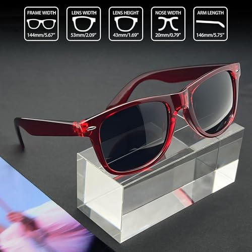 Image of Joopin Square Sunglasses Polarized UV400 Designer Sun Glasses Men Women | Oversized, Plastic Frame, Retro, Vintage, Unisex, Trendy Shades for Driving, Party, Fishing, Business, Costume