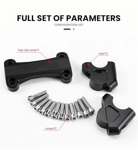 Elevador manillar motocicleta BMW R1200GS LC accesorios de aluminio Set-4-Silver 4