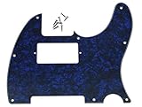 Dopro 8 Agujeros Tele Guitarra Humbucker Pick Guard para USA/Mexican FD Telecaster Blue Pearl