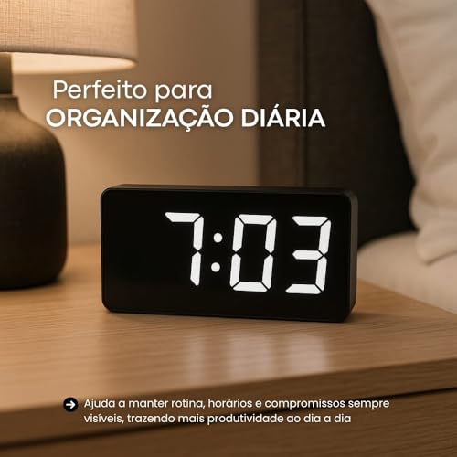 Relógio digital de mesa minimalista - foto 3