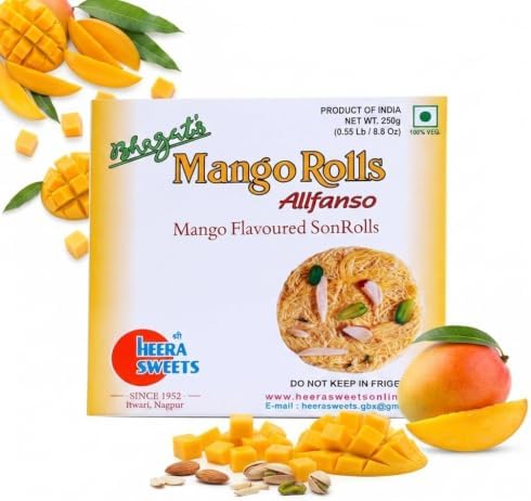 Bhagat's Heera Sweets Sonroll 250gm I Mango Favoured Son Roll (Pack of 4)