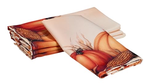 Servilletas de Tela Kadut Otoño Harvest Pavo 17x17 Pulgadas x4 miniatura 3