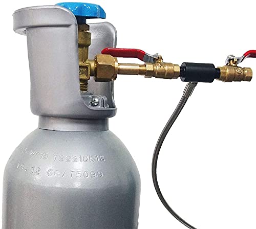 Vavoger Paintball Co2 Tank Refill Station Co2 Cartridges Fill Adapter Strage Stainless Steel Connector Hose For 12Oz, 16Oz, 20Oz, Co2 Tanks #TOP4