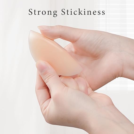DClub Nipple Covers Sticker Reusable Comfortable & Natural Invisible Adhesive Silicone Pasties for Women with Storage Case, 3 Pairs (Skin) ||Free Size|| - Image 4 thumbnail