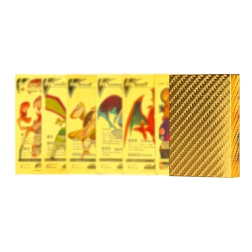 YBHONG 55 Cartes à Collectionner Or, Francaises Carte Or avec Deck Box, Rare Carte d'or, Non Originale, Pas de Répétition﻿