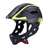 Jugend Vollvisierhelm | Kopfschutz beim Reiten und Radfahren | Für Mehrere Sportarten - für Mädchen Jugendliche Skateboarder Anfänger Outdoor Spiel Familienfahrten Geburtstag