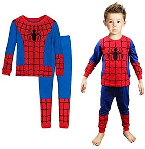 Boys Pajamas Sets Children Christmas Pants 100% Cotton Long Kids Snug Fit Pjs Winter Toddler Sleepwear (Red, 4T, 4_Years)