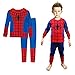 Boys Pajamas Sets Children Christmas Pants 100% Cotton Spider-Man Long Kids Snug Fit Pjs Winter Toddler Sleepwear (Red, 4T)