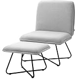 SOPORTE ESTABLE: Con patas de acero cruzadas con acabado en polvo y almohadillas antideslizantes, este conjunto garantiza una base sólida y protege el suelo de posibles rayones o desgastes