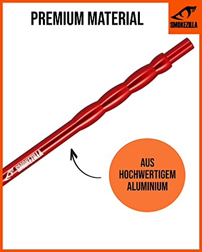 SMOKEZILLA® Ice Bazooka COOLIN - Shisha Mundstück Set In Rot - Hochwertiges Shisha Zubehör Aus Aluminium - Inklusive… – Bild 7