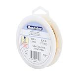 Beadalon German Style Wire for Jewelry Making, Round, Gold Color, 18 Gauge, 49 ft