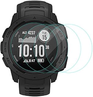 CAVN Screen Protector Compatible with Garmin Instinct, [4Packs] Tempered Glass Screen Protection Saver High Sensitively, HD Clear, Anti-Scratch, Anti-Bubble Protector for Instinct (No for Instinct 2)