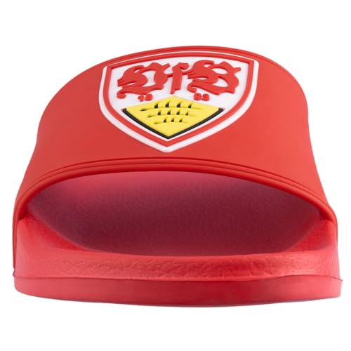 JAKO VfB Stuttgart Badelatschen Slides (red, EU Schuhgrößensystem, Erwachsene, Numerisch, M, 42)