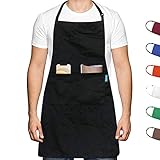 【Amplia gama de usos】Este delantal de alta calidad es adecuado para todo tipo de lugares: barbacoa, preparación de café, pintura,cocina casera, recorte de jardines, etc.