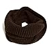 HappyTree Kids Hot Fashion Thick Knitted Winter Warm Infinity Scarf Dark Brown