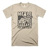 Merle Haggard T Shirt Country Music Shirt For President Shirt Western Outlaw Cowboy Mens Graphic Tee