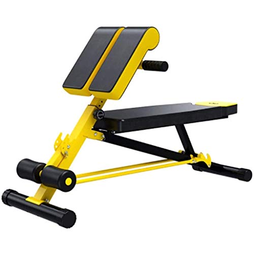 CGCSYZ Adjustable Weight Bench,Workout Bench Dumbbell Bench Yellow Multi-Function Fitness Chair Sit-Ups Home Fitness Equipment Dumbbell Bench, Home