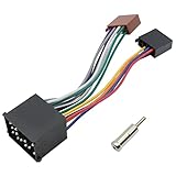 Car Radio Wiring Harness Adapter Compatible with BMW 3 E30 E36 E46 E34 5 E39 ISO Stereo Wire Cable with Antenna Connector