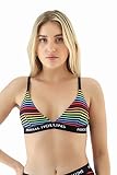 MIKKEL HOLLINS - Triangle Bralette - Rainbow Stripe Pride Design - Ultra Soft Tencel Fabric - Bralet