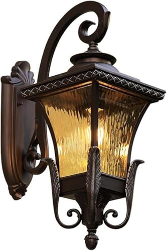 CokBlu アンティークスタイルブラケットランプ 防水 厚手材? 屋外壁取り付け用 ポーチ・ガーデン・バルコニー対応 屋内バスルーム・トイレ・廊下・階段用