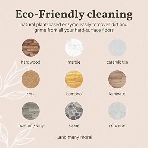 Naturally It's Clean Floor Enzyme Floor Cleaner | Safer For Pets And Kids | Powerful Plant Based Enzyme Formula Cleans Hardwood, Tile, And Floors Stain Free | 24 Gallon Rinse Free Concentrate | 6 Pack #TOP4