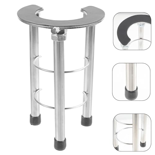 Support évier acier inoxydable base élargie réglable 16-26 cm - 8