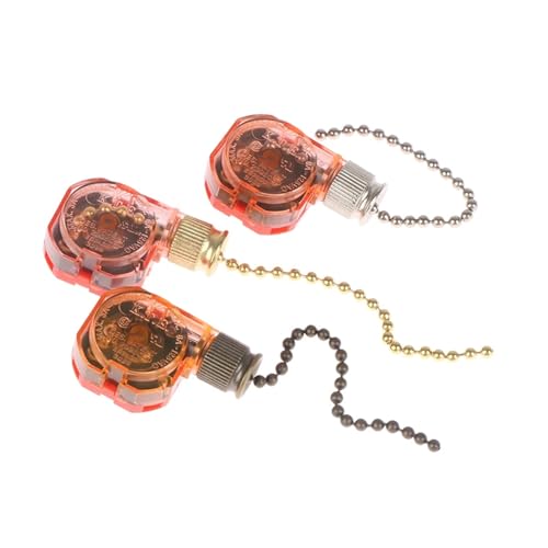 Interruptor de ventilador de techo con cadena reguladora de 3 velocidades para iluminacion DIY 6
