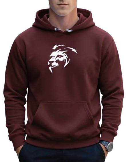 Men's Printed Winter Fleece Hoodie, Boys Pullover Sweatshirt with Kangaroo Pocket-picture-31