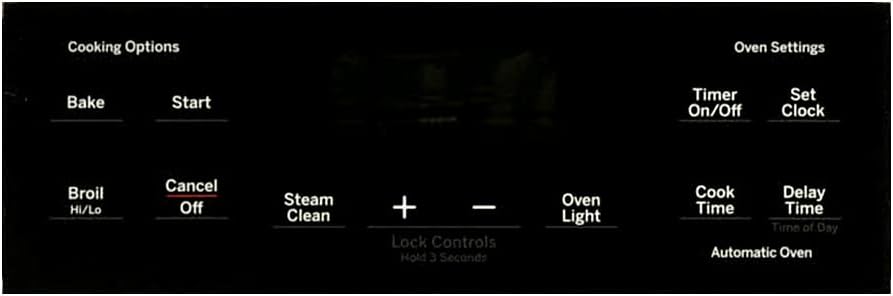 Direct Replacement for GE WB07X26702 Range Overlay T09