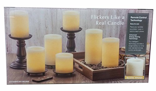 Flameless LED 7-pack Wax Candles with Remote Control