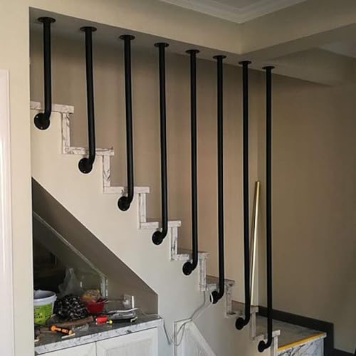 �肷��K�i�A30-150cm�肷�� �E�H�[���}�E���g�m���X���b�v���^���O���u�o�[ ���߂̋����̖a�����˂��Ǝ�t���邱�Ɨe�ՁA���t�g�̕ʑ��̃I�t�B�X�̉����̂��߂̊K�i�a��(Black,125cm(H))