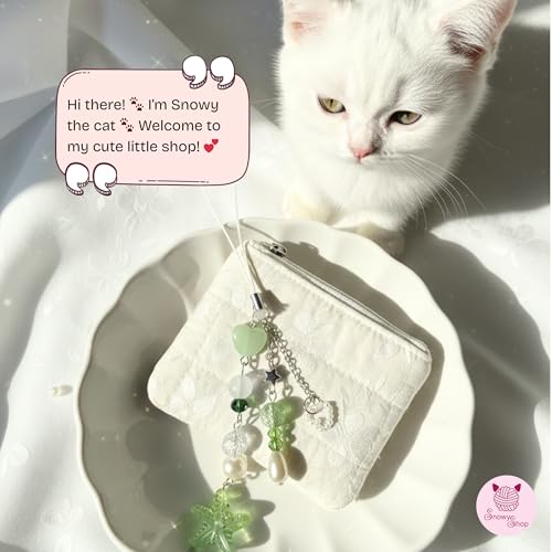 Image of SNOWY SHOP Korean Silver Bow Phone Charm - Cute Heart & Starfish Pendant | Aesthetic Korean Mobile Chain, Bag Hanging & Keychain Jewelry for Girls & Women