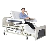 QWET Elektrisches Krankenhausbett Manuelles Elektrisches Mehrzweck-Multifunktions-Pflegebett Für Den Gewichtsverlust Zu Hause, Strapazierfähig, Rücken Heben, Beine Heben, Bett Verbreitern,A