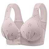 Stütz-BH für Damen, große Größe, kein Ringen, kein Durchhängen, feste Körbchen, Weste, BH-Abdeckung, hohe Kompression, Sport-BHs für Frauen, Light Ashy, L