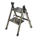 Multi-purpose Ladders Drabina stołek w jodełkę składana drabina pogrubiona metalowa drabina gospodarstwo domowe pedał kuchenny 2/3 stopnie drabina zdjęcie stołek fotograficzny (kolor: Złoto, rozmiar: 45 * 50 * 63 cm)
