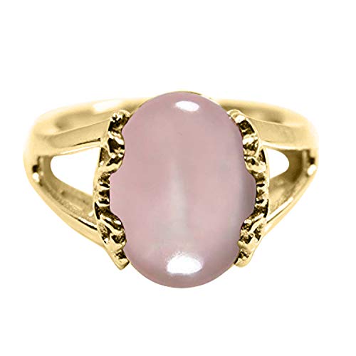 Image of 55Carat Choose Your Color Genuine Stone Ring 18K Gold Plated Oval Handmade Jewellery for Gift Sizes 4-13