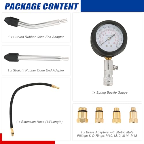 image for NYXOVA Compression Tester Automotive Tool Petrol, Gas Engine Compressi