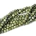 CHEAVIAN 45PCS 8mm Natural Taiwan Green Jade Round Loose Beads for Jewelry Making DIY Bracelet Necklace Materials 1 Strand 15
