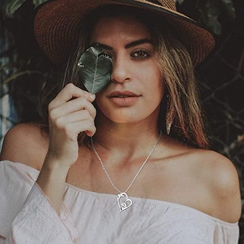 Women's Silver Heart Dog Pendant Necklace, Women's Geometric, Remember You For Always Meaningful Animals Jewellery, Women's Reflective Gift for Girls Mum (with Exquisite Box)