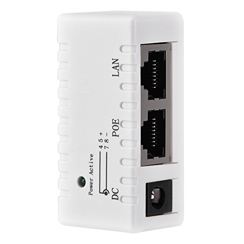 POE Splitter, 10M/100Mbps velocidad de red, compatible con puerto POE y LAN, hecho de ABS, solución para alimentación AP, fácil de usar, interfaz de red RJ45, para red LAN miniatura 2
