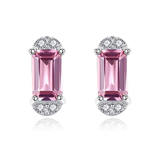 Boucles d'oreilles moissanite et quartz rose : le cadeau idéal pour femme