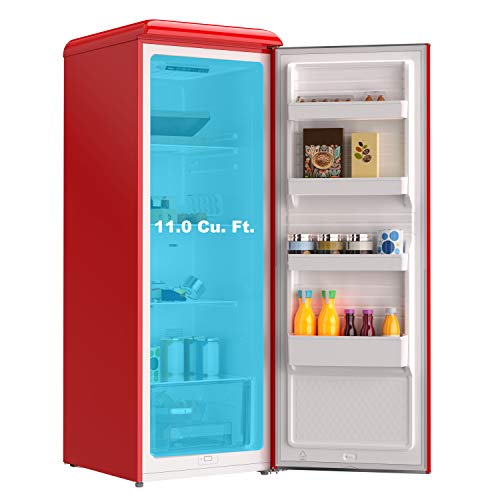Galanz Glf11Urdg16 Convertible Freezer/Fridge, Electronic Temperature Control, 11 Cu.ft, Hot Rod Red #TOP1